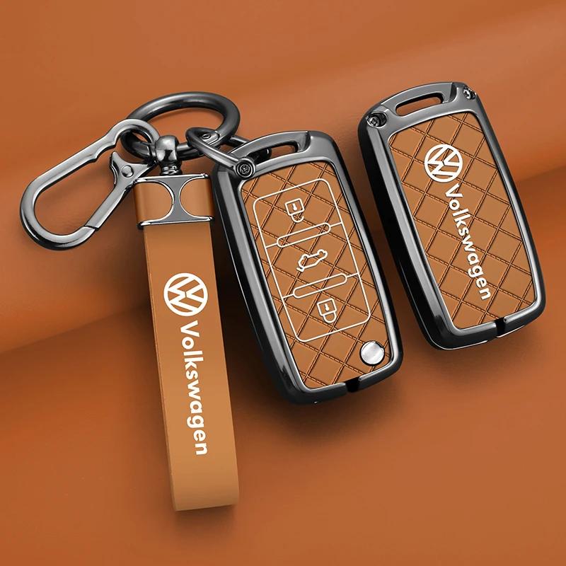 

New Zinc Alloy Car Key Case Cover Keyless Shell For Volkswagen VW Polo Tiguan Golf Jetta Beetle Eos Scirocco Up Transporter