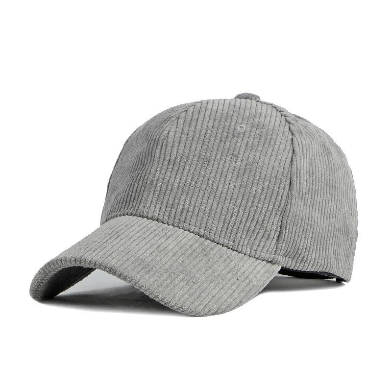 Unisex Korean Style Corduroy Duckbill Hat: Casual Retro Baseball Cap for Autumn & Winter