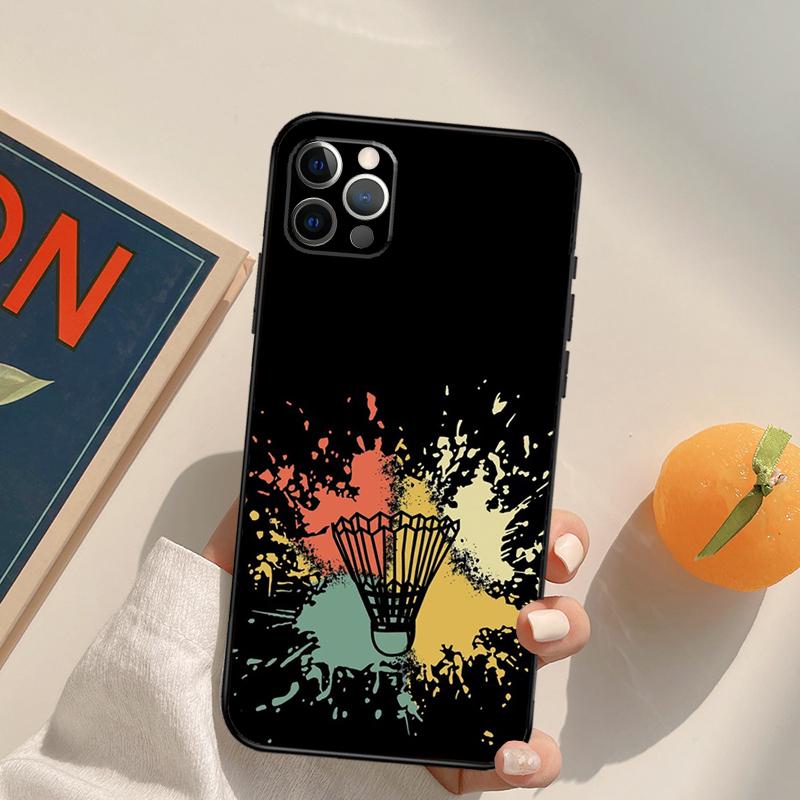 

Badminton Ball Funda Case For iPhone 16 15 14 Pro Max 11 12 13 Pro Max Mini XR 16 15 Plus 16e Phone Cover iPhone 13 Pro
