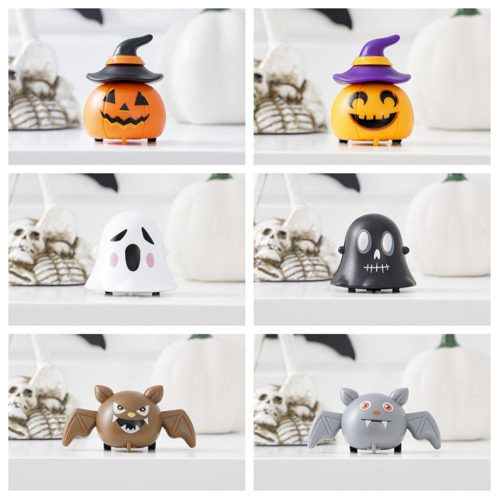 Cute Pumpkin Car Toy ABS Halloween Pull Back Toy Car Ghost Inertia Toy  Children/Kids/Toddlers