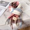 100% Wool Luxury Brands Classic England Style Women Scarf Fashion Stripe Plaid Scarves Tassel Shawls Pashmina Lady Wrap 32*180cm
