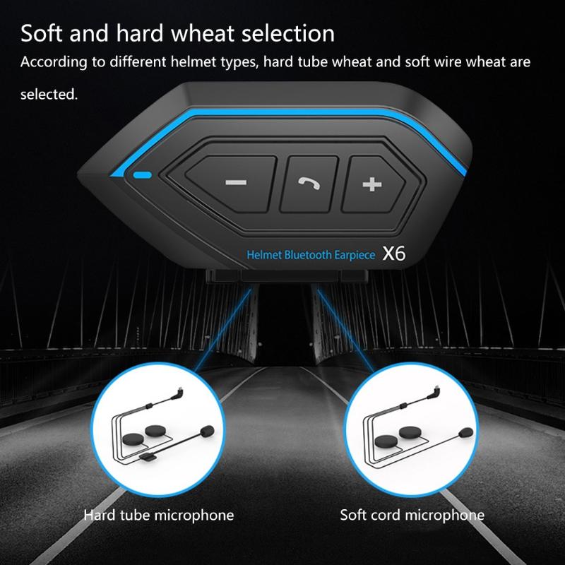 5.0 Wireless Motorcycle Headset with Microphone 1set Motorcycle Helmet Headset Automatic Pairing with Microphone Stero