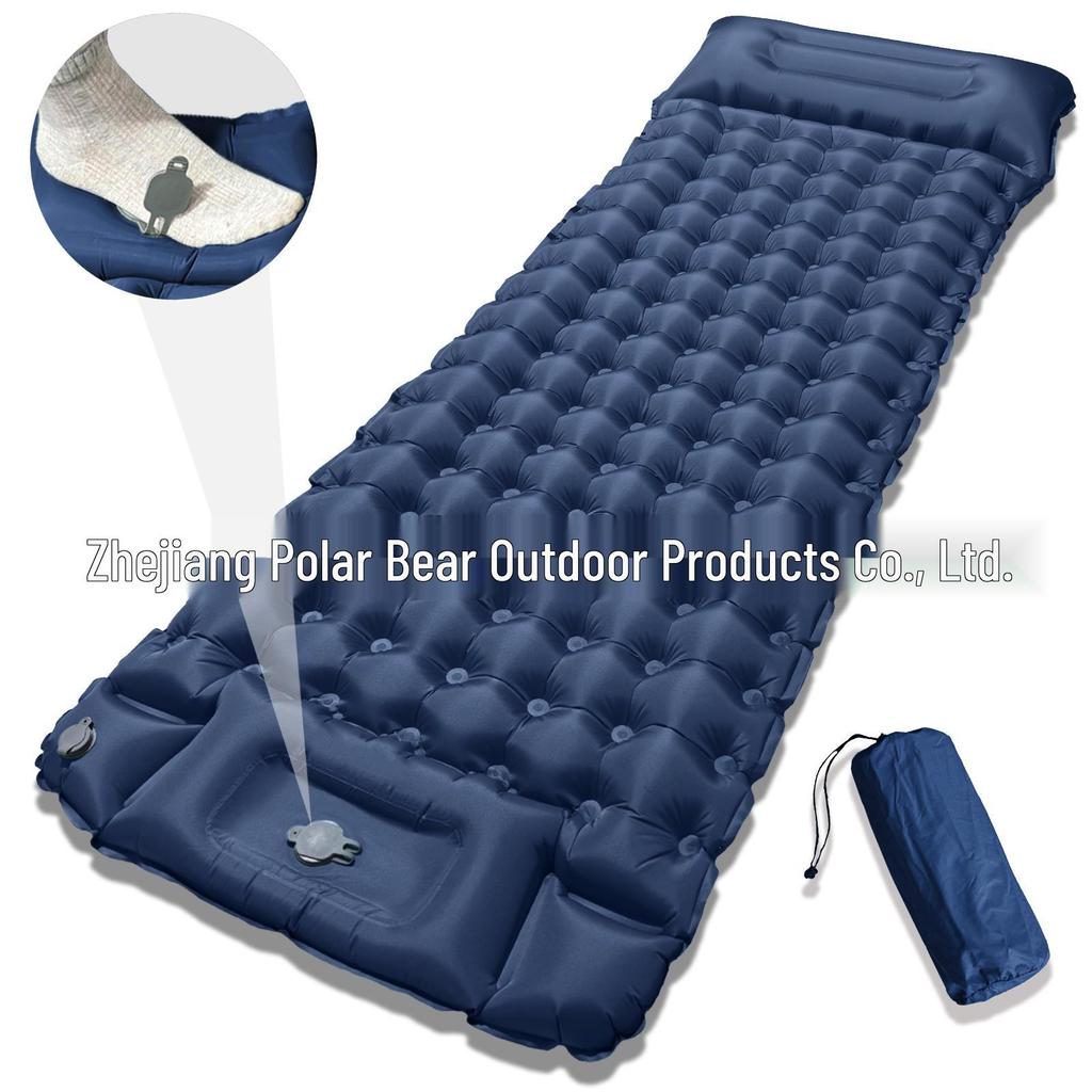 LT-88 Foot Pump Inflatable Ultra-light TPU Sleeping Pad for Camping & Outdoors