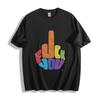 Rainbow Rebel T-Shirt - Bold Middle Finger Design Unisex Tee