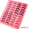 20 Pairs Of Thick Fried False Eyelashes Naturally Curled Imitation Mink Eyelashes