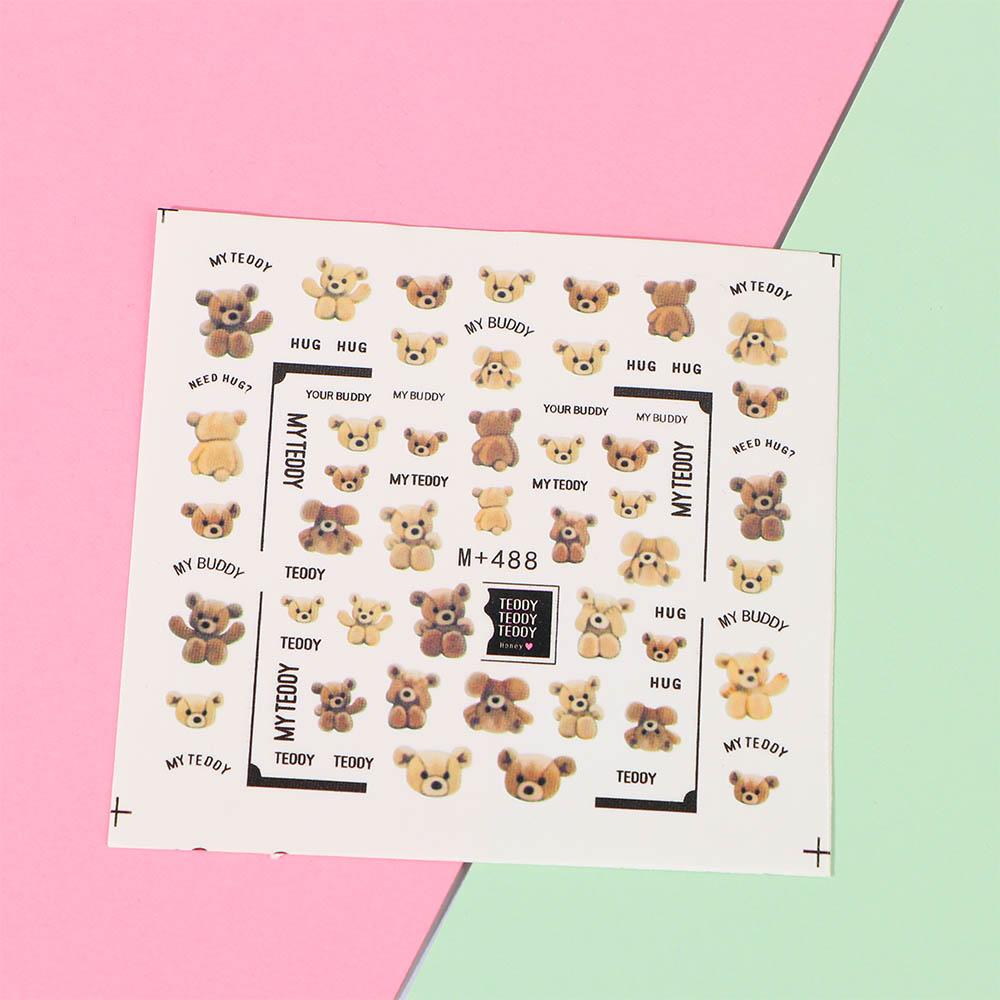 3D Nail Art Stickers Cute bear decorations sticker Art decorations sticker Exquisite design