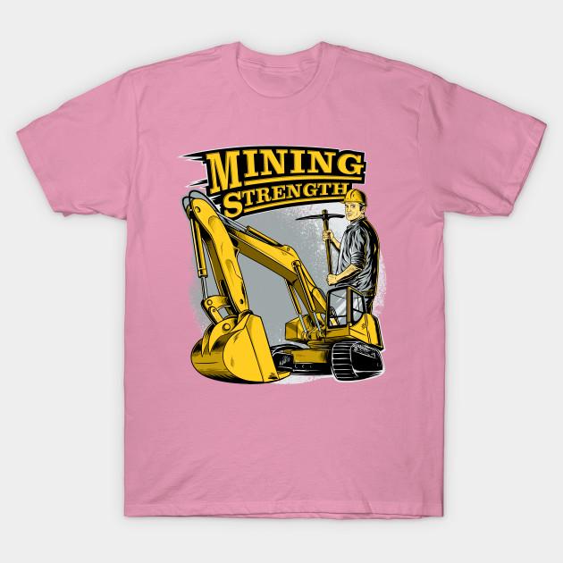 T Shirt Women Excavator Mining Strength Harajuku Print Kawaii Tshirt Summer Short Sleeve Female T-Shirt Top Tee