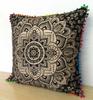 Black Gold Cotton Cushion Cover, Handmade Pillow Cases, Waist Rest Cushion, Sofa Cushion Cover, Pillow Shams, Decorative Cushion Cover