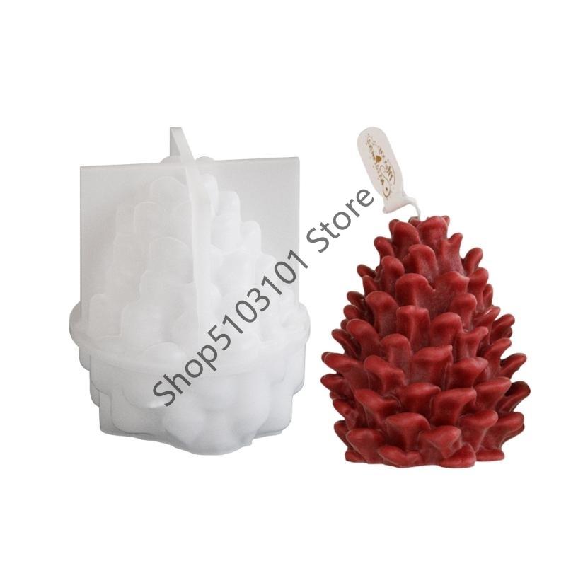 

X6HE Silicone Mold Pinecone Room Decors Molds Handmade Art Supplies Silicone Texture for Crafting and Decors