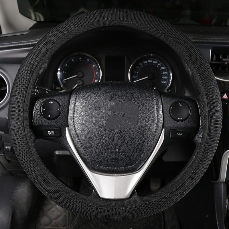 

Универсальный сетчатый чехол на руль автомобиля Ice Silk - без внутреннего кольца, эластичный, всесезонный, летний чехол на внутреннюю ручку 38cm