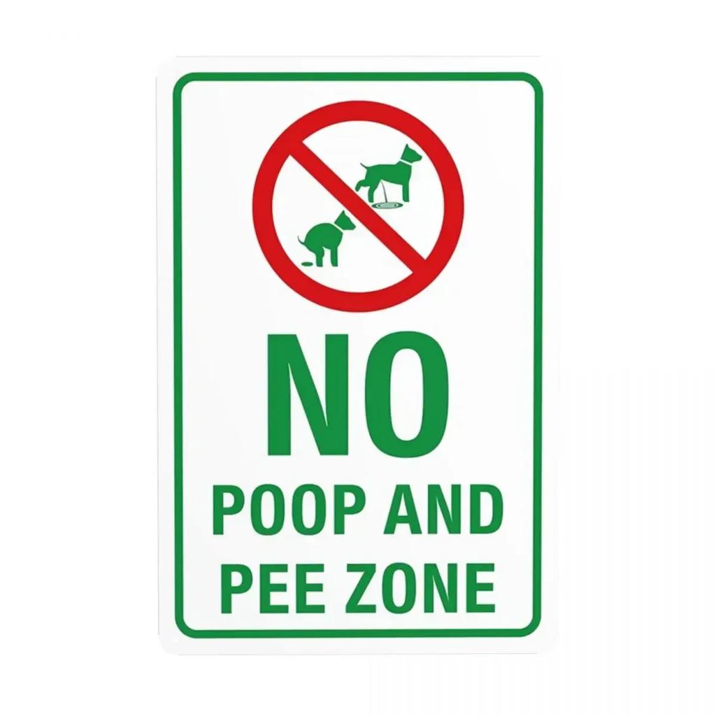 NO Dogs Allowed Metal Tin Sign Retro No Dog Poop Sign Tin Decorative Signs Plaques Club Cafe Restaurant Man Cave Bar Metal Plate