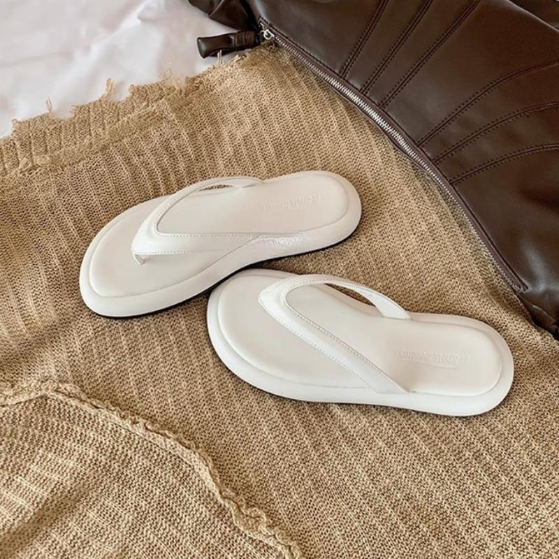 Buty plażowe Klapki na grubej podeszwie Klapki damskie