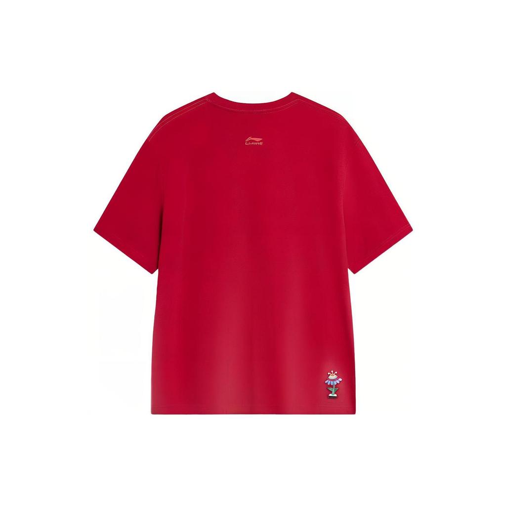 Li Ning Rijin Doujin Collection T Shirt Men's Samba Red AHSU009-5