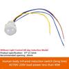 AC110-240V DC 12V-24V LED PIR No Adjustable Delay Human Body Infrared Detector IR Infrared Motion Sensor Light Switch For Home
