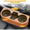 Car Seat Gap Filler Organizer with Cup Holder, Leather Multifunctional Vehicle Front Seat Crevice Storage Box Bag, Automotive Console Side Bucket