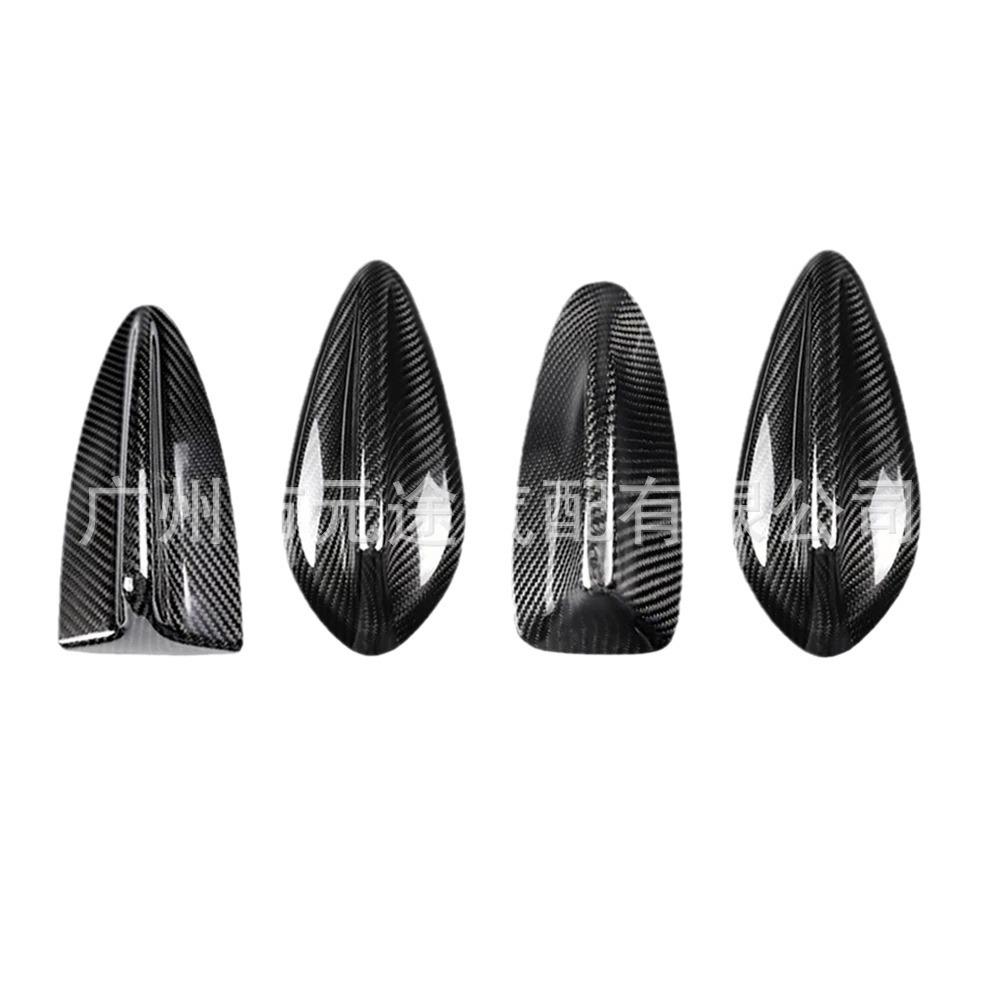 Cache d'antenne en fibre de carbone véritable: Autocollant Aileron de Requin pour BMW Série 1, 2, 3, 5, 7, X1, X5, X6