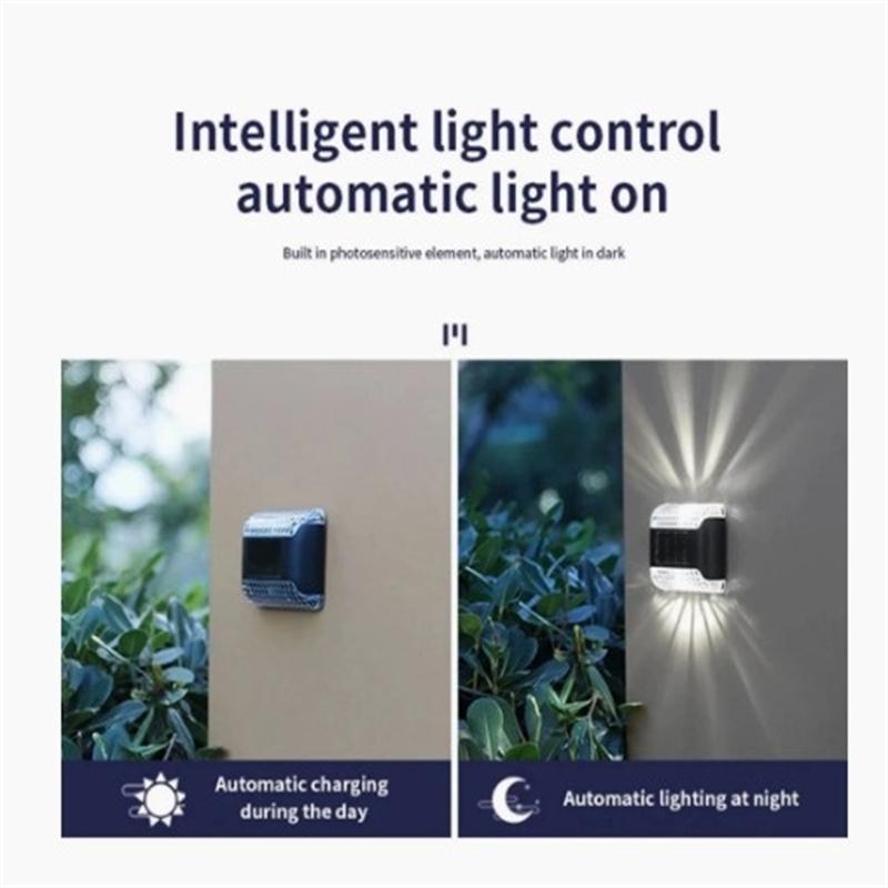 Solar Wall Light Outdoor Waterproof Up Down Luminous Lighting Garden Decorative Solar Lamps Stairs