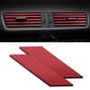 SINGARO 20pcs Car Air Conditioner Air Conditioner Scent Decorative Strip Bendable DIY Universal for Most Air Outlets, Car Accessories (Red)