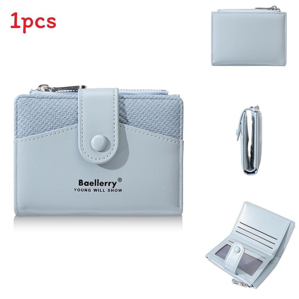 Baellerry Pu Leather Card Holder Wallet For Women With Antitheft Design And Multiple Card Slots