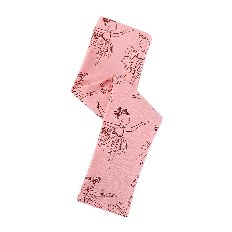 Spring/Summer Children's Shark Print Yoga Pants - Girls' Lightweight Patterned Dance Leggings