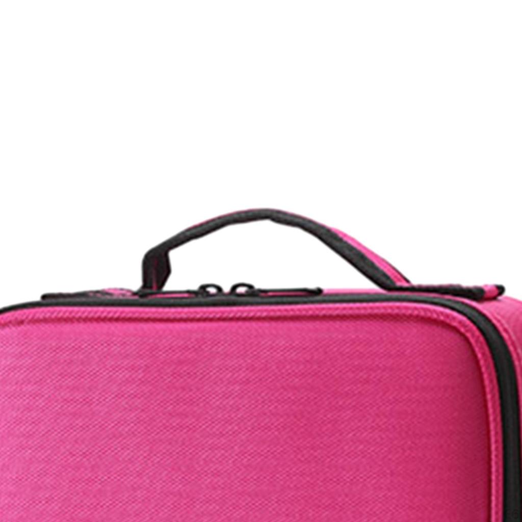 Beauty Box Makeup Case Portable Cosmetic Bag with Adjustable Dividers Vanity Organiser for Toiletry