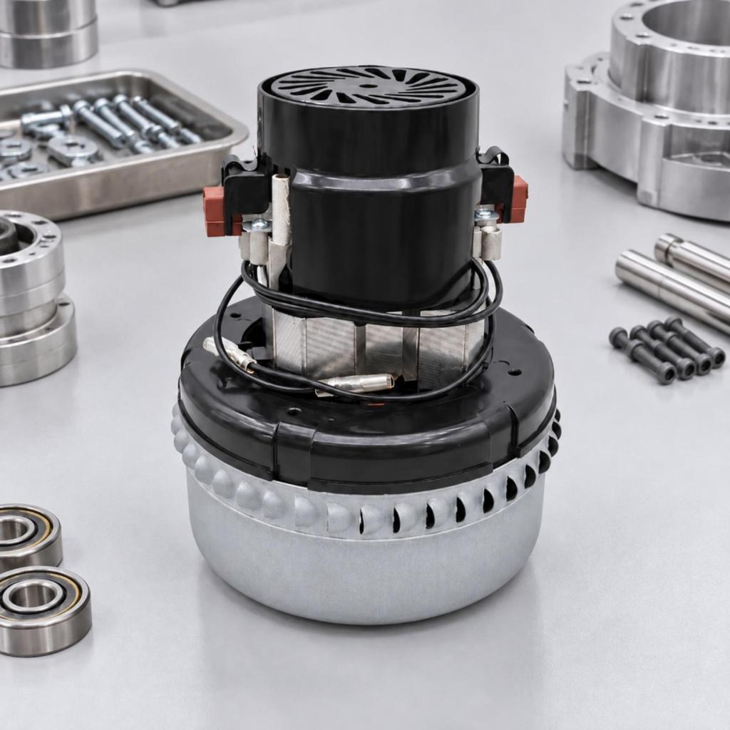 Suction Machine Replacement Motor Sturdy Ventilated for Factory Maintenance Material
