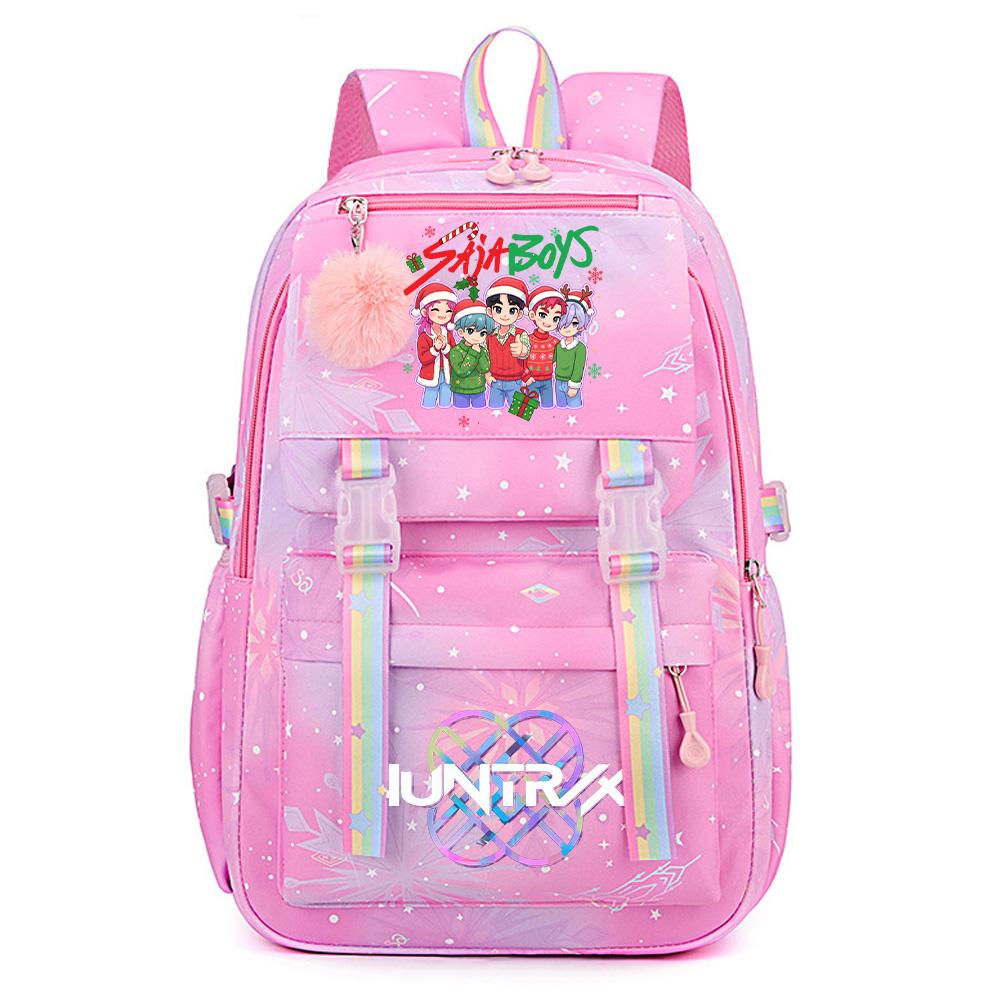 Christmas K-Pop Demon Hunters Printed Large Capacity Waterproof Backpack Teenger Student Girl Boy Schoolbag Bookbag waterproof Travel Bag Mochila