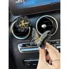 High-End Black Gold Butterfly Camellia Car Fragrance Diffuser Air Vent Decoration Aroma Stone Car Interior Accessory