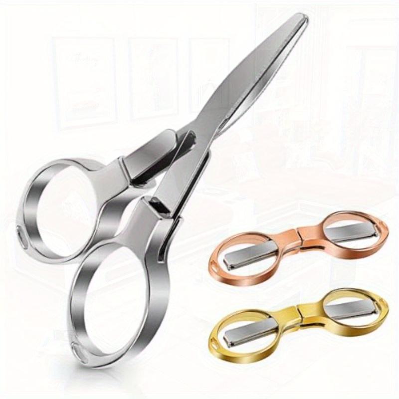 3pcs Rust-resistant Portable Folding Mini Scissors For Nurse Travel Office Fishing Craft Safe Pocket