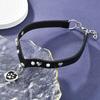 Cat Claw Pendant Leather Collar With Studs For Girls In Trendy Punk Fashion