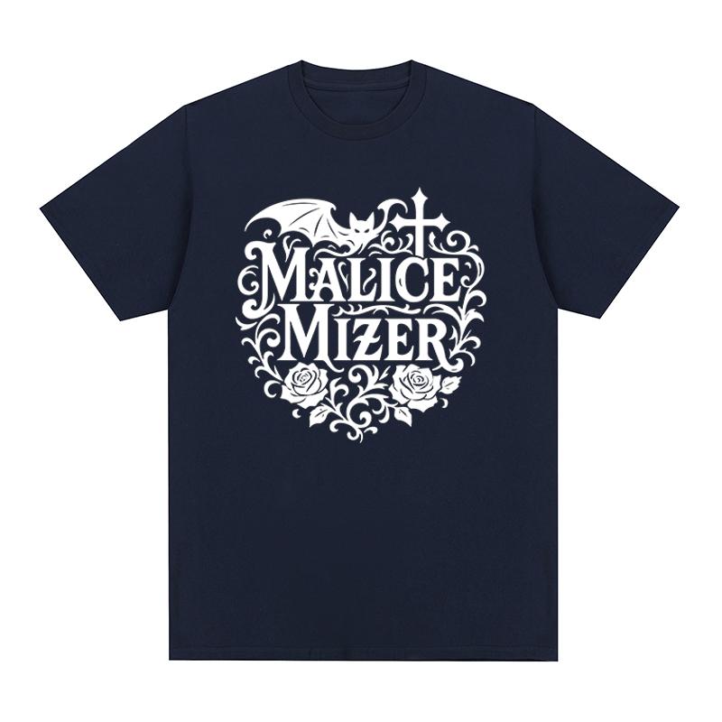 Malice Mizer band Vintage Tshirt Music Rock Comfortable Casual Retro YK Cotton Unisex T shirt New Tee Tshirt Womens Tops