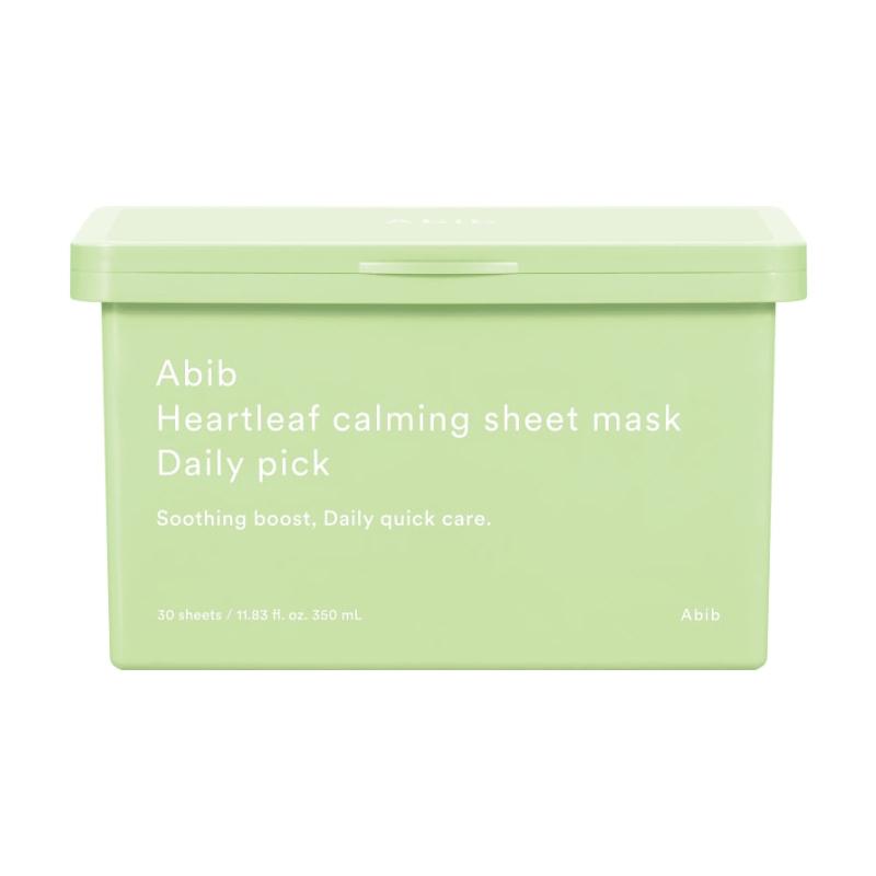 

[Abib] Heartleaf Calming Sheet Mask Daily Pick 350ml 30EA