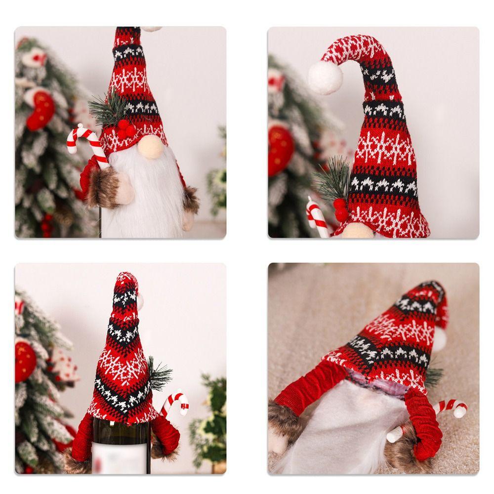 Reusable Christmas Gift Wine Bottle Cover Cartoon Champagne Bottle Cover Party Favors