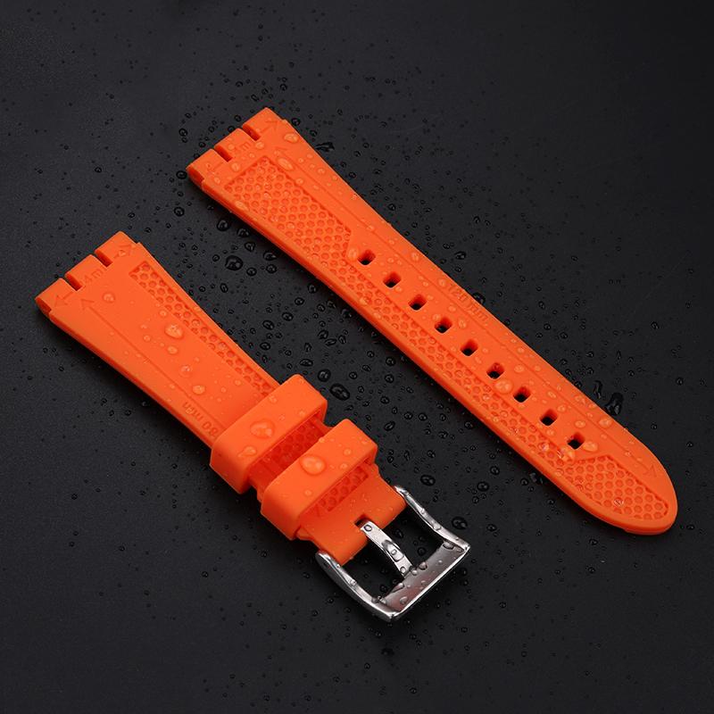 For Swatch Watch Band YVS423 YCS YAS YGS Men's Concave Mouth Silicone Watch Chain Braclet Waterproos Sprots Watchband 19 21mm