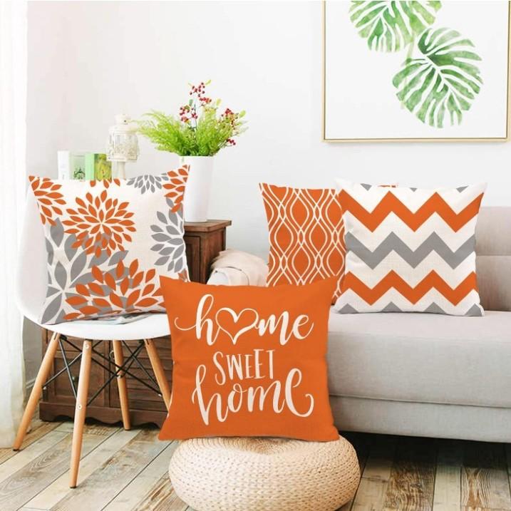 Gestreifte Geometrische Dekorative Leinen Druck Kissenbezug Auto Sofa Lendenkissen Kissen Sitzkissen