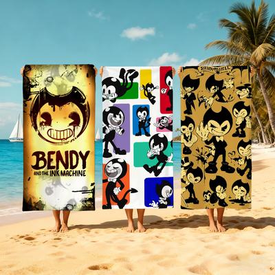 B-bendy and the Ink m-Machine GAME Towel Beach Quick Dry Soft Pool Towels Gift for Travel Gym Shower Camping Sports