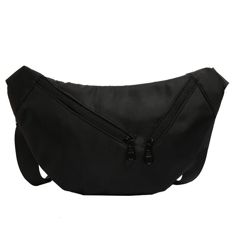 Fashionable Korean Style Dumpling Bag Street Trend Crossbody Bag Nylon Material чёрный