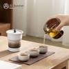 Nanshan Karesansui Japanese Ceramic Travel Tea Set