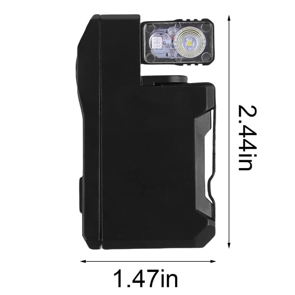 Portable Flat Pocket Flashlight 400 Lumens Mini Flashlight Keychain Flashlight for Outdoor Camping Hiking