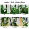 6Pcs Monstera Plant Magnets Eyes Potted Plants Decoration Funny Plant Safe Magnet Pins Charms House Plant Accessories for Plant Lovers