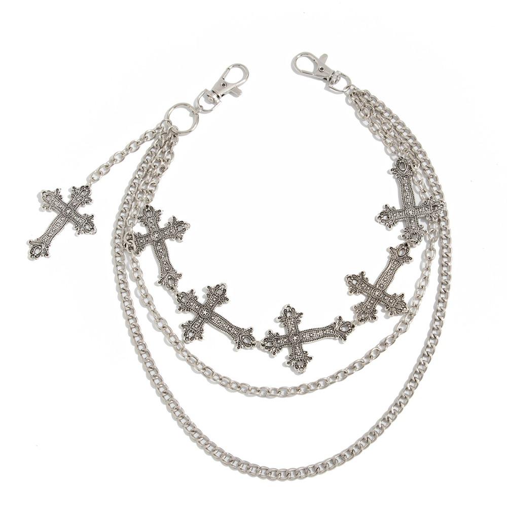 Hip Hop Punk Belt Chain Gothic Pants Chain Cool Skull Waist Chain  Steet