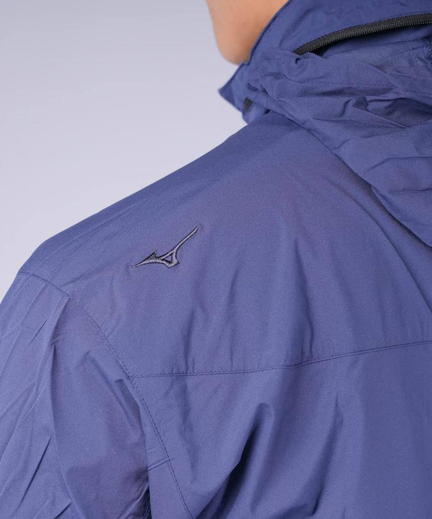Mizuno Outdoor Travel Walking Wear Pocketable Trail Jacket B2ME0006 Blue Stripe Japan M To Japanese Size & (Go To) Men's (equivalent M)