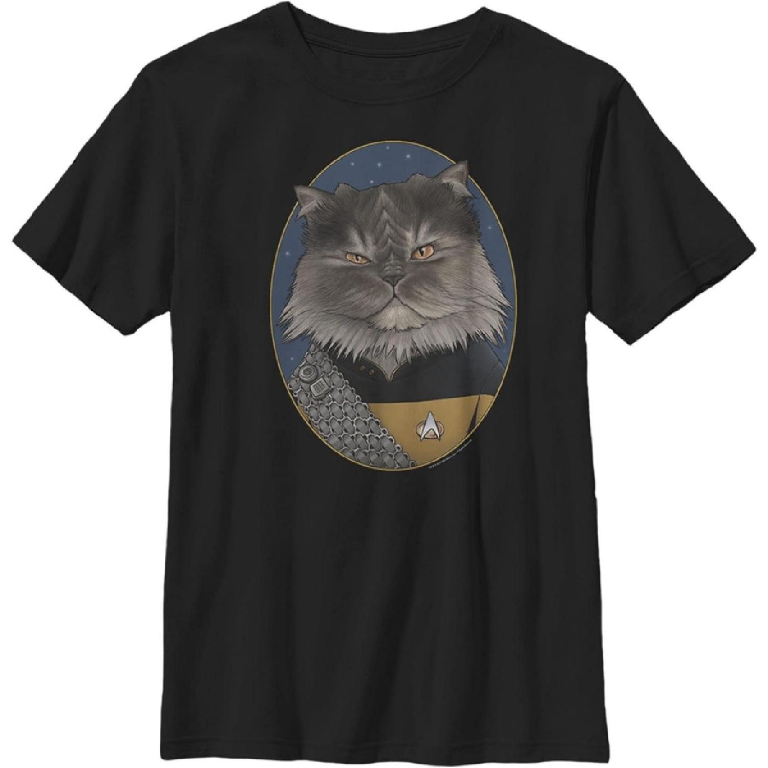 

Boy s Star Trek_ The Next Generation Lieutenant Commander Worf Cat T-Shirt XXXXXL різнокольоровий