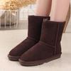 Hochwertige Winter-Schneestiefel für Damen und Herren mit kuscheligem Synthetikfell-Futter und robustem Rindsleder-Obermaterial