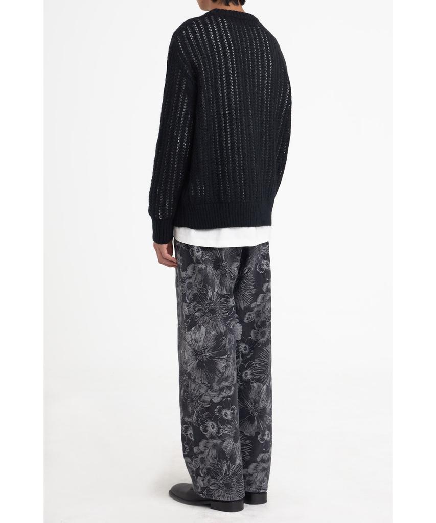 YOUTH Meshed Mohair Sweater_Black