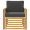 2 Piece Outdoor Sofa Set Polyester White and Anthracite