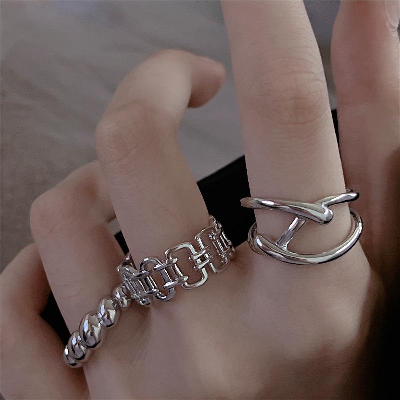 18K Gold-Plated Minimalist Open Adjustable Ring for Women