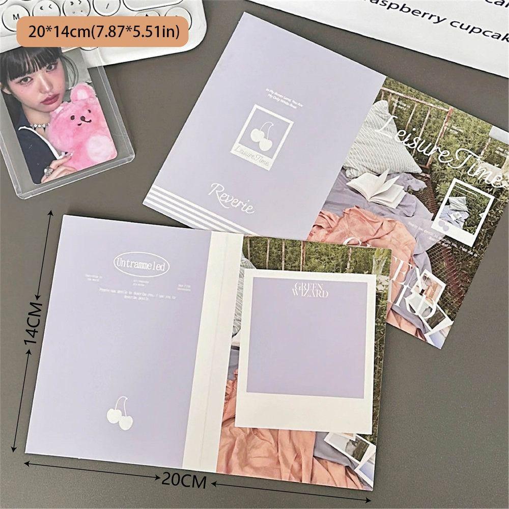 3-inch Photo Greeting Cards Pastoral Style Photo Card Gift Folding Card