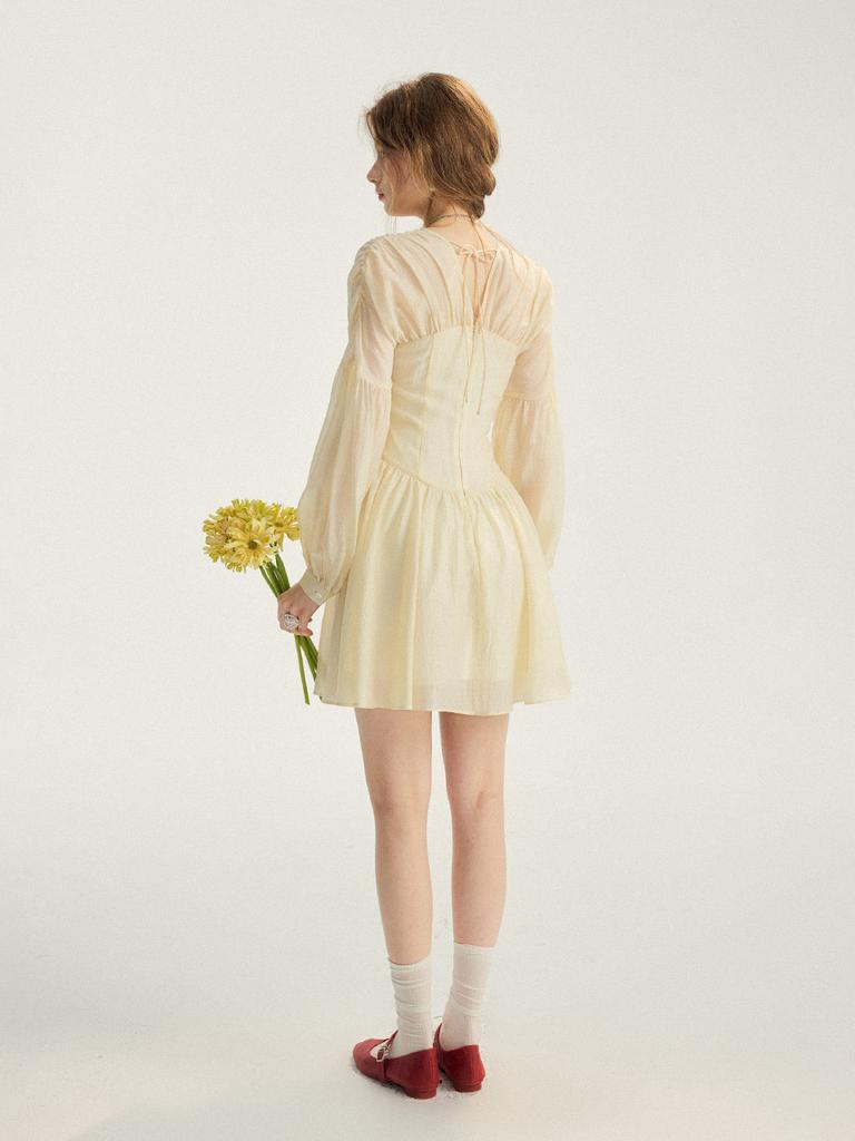 Sinseuden Luer Shirred Mini Dress