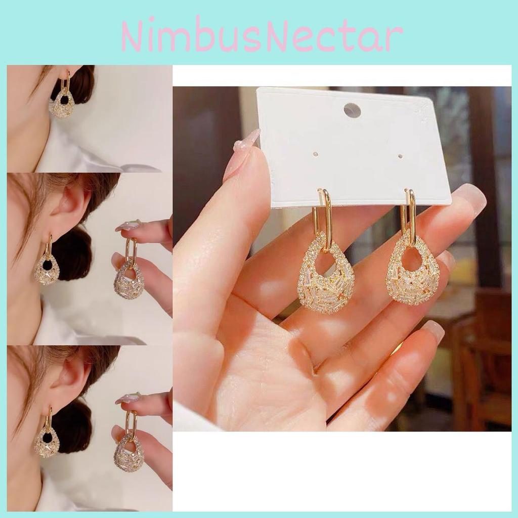 Fashionable Summer Copper Water Drop Earrings With Stunning 14k Gold Plating And Zirconia